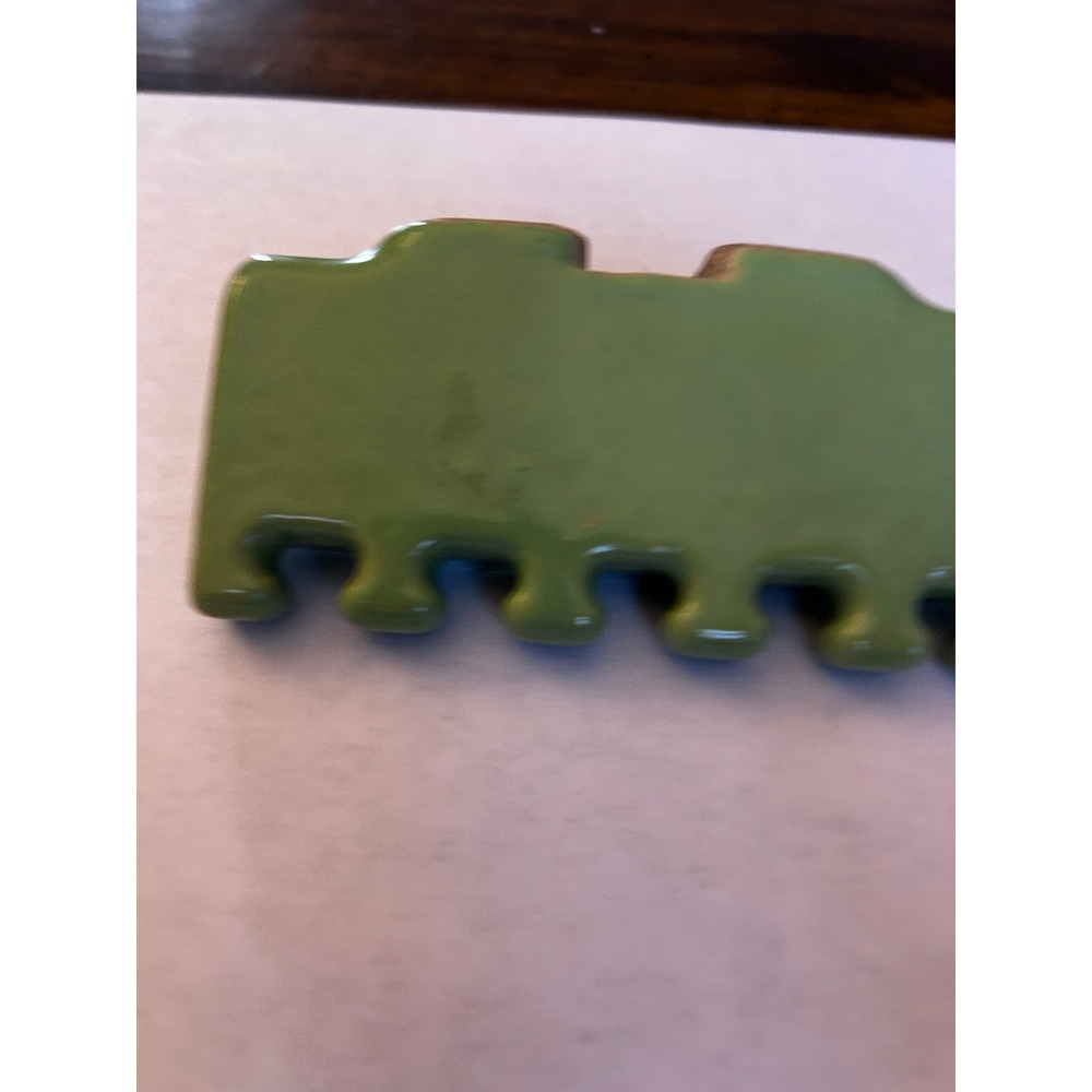 Vintage  1920's Jadeite Toothbrush Holder, Wall Mount - Picture 4 of 5